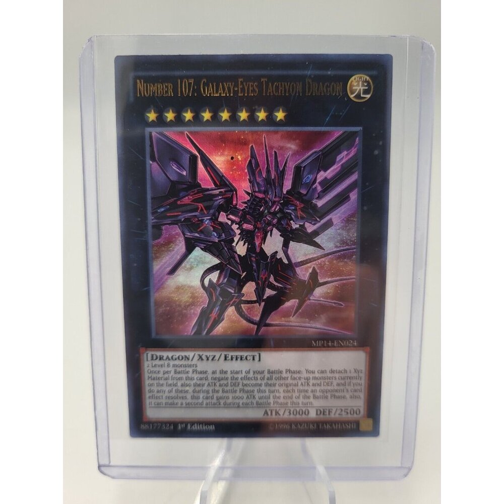 Number 107: Galaxy-Eyes Tachyon Dragon - 1st Edition - MP14-EN024 - Ultra (NM)